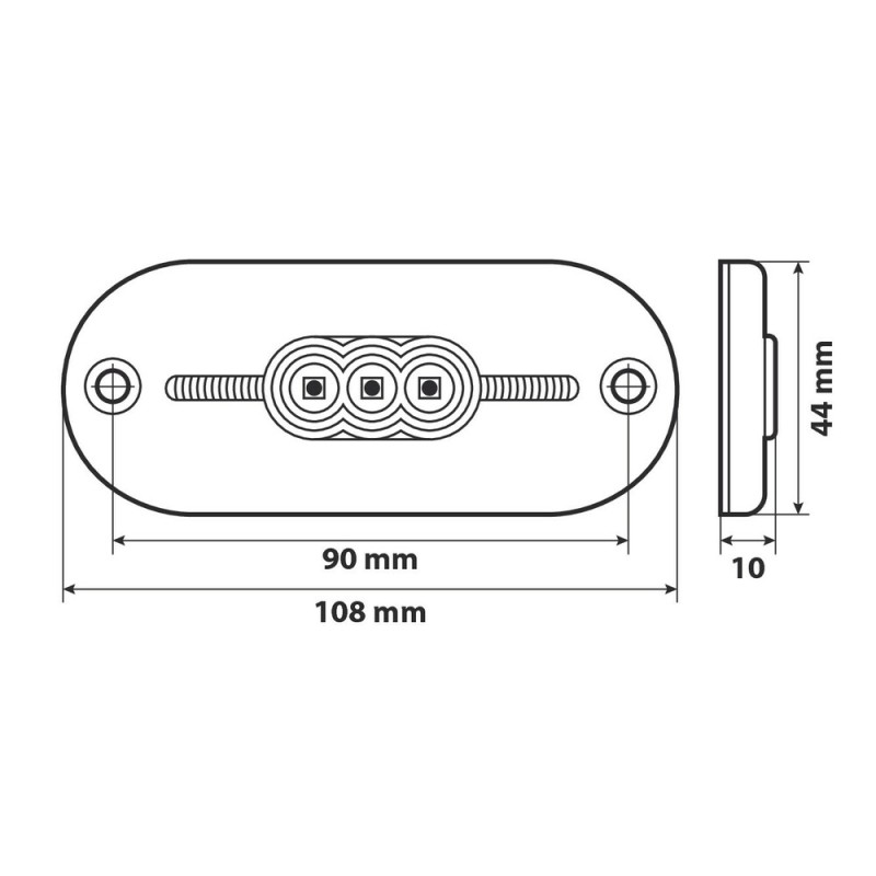 ΦΩΣ ΟΓΚΟΥ ΦΟΡΤΗΓΟΥ 24V 5LED 108x44mm ΛΕΥΚΟ ΑΔΙΑΒΡΟΧΟ LAMPA -1ΤΕΜ. - Lampa - L9838.5 ΦΩΣ ΟΓΚΟΥ ΦΟΡΤΗΓΟΥ 24V 5LED 108x44mm ΛΕΥΚΟ ΑΔΙΑΒΡΟΧΟ LAMPA -1ΤΕΜ. - Lampa - L9838.5