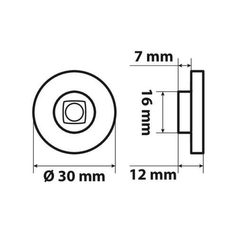 Φώτα Ογκου Φορτηγού 24V 1 Led 2τεμ Λευκά F-12 - Lampa - L9892.6 Φώτα Ογκου Φορτηγού 24V 1 Led 2τεμ Λευκά F-12 - Lampa - L9892.6