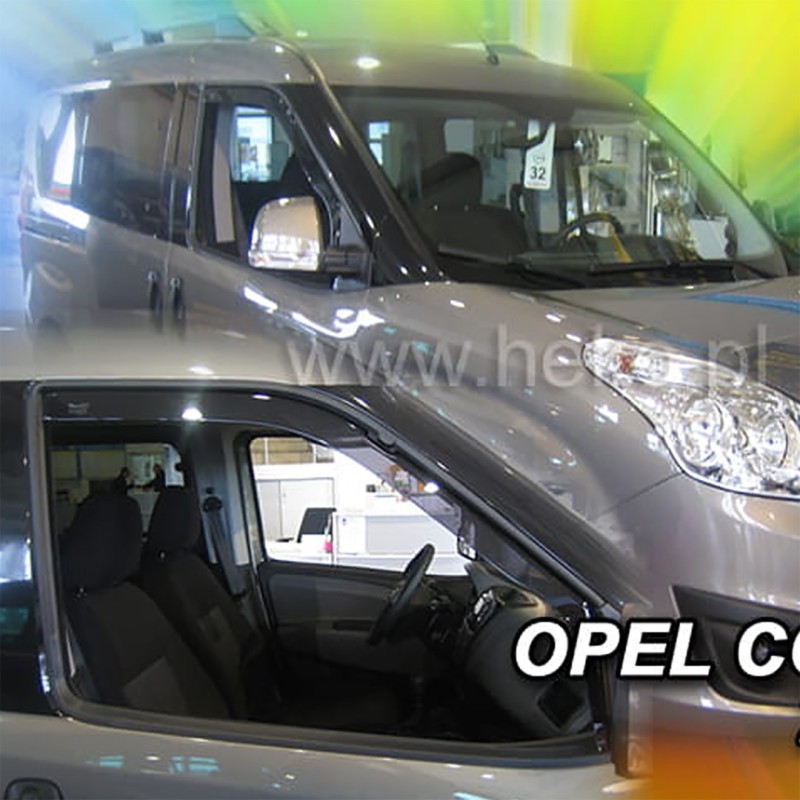 ΑΝΕΜΟΘΡΑΥΣΤΕΣ ΓΙΑ FIAT DOBLO 2010-2022 / OPEL COMBO D 2011-2018 ΖΕΥΓΑΡΙ ΑΠΟ ΕΥΚΑΜΠΤΟ ΦΙΜΕ ΠΛΑΣΤΙΚΟ HEKO - 2 ΤΕΜ. - Heko - ΑΝΕΜ.15166/VAN