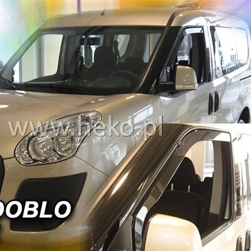 ΑΝΕΜΟΘΡΑΥΣΤΕΣ ΓΙΑ FIAT DOBLO 2010-2022 / OPEL COMBO D 2011-2018 ΖΕΥΓΑΡΙ ΑΠΟ ΕΥΚΑΜΠΤΟ ΦΙΜΕ ΠΛΑΣΤΙΚΟ HEKO - 2 ΤΕΜ. - Heko - ΑΝΕΜ.15166/VAN