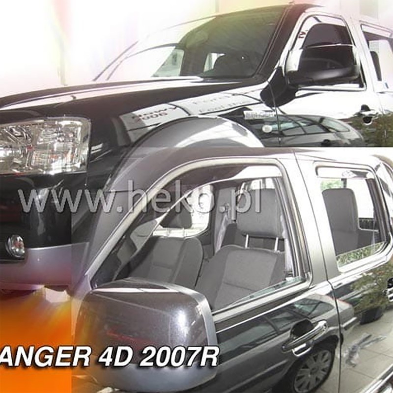 ΑΝΕΜΟΘΡΑΥΣΤΕΣ ΓΙΑ FORD RANGER 2 4D 2007-2012 ΖΕΥΓΑΡΙ ΑΠΟ ΕΥΚΑΜΠΤΟ ΦΙΜΕ ΠΛΑΣΤΙΚΟ HEKO - 2 ΤΕΜ. - Heko - ΑΝΕΜ.15265