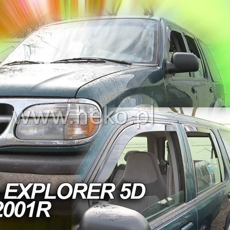 ΑΝΕΜΟΘΡΑΥΣΤΕΣ ΓΙΑ FORD EXPLORER 2 5D 1996-2001 ΖΕΥΓΑΡΙ ΑΠΟ ΕΥΚΑΜΠΤΟ ΦΙΜΕ ΠΛΑΣΤΙΚΟ HEKO - 2 ΤΕΜ. - Heko - ΑΝΕΜ.15271