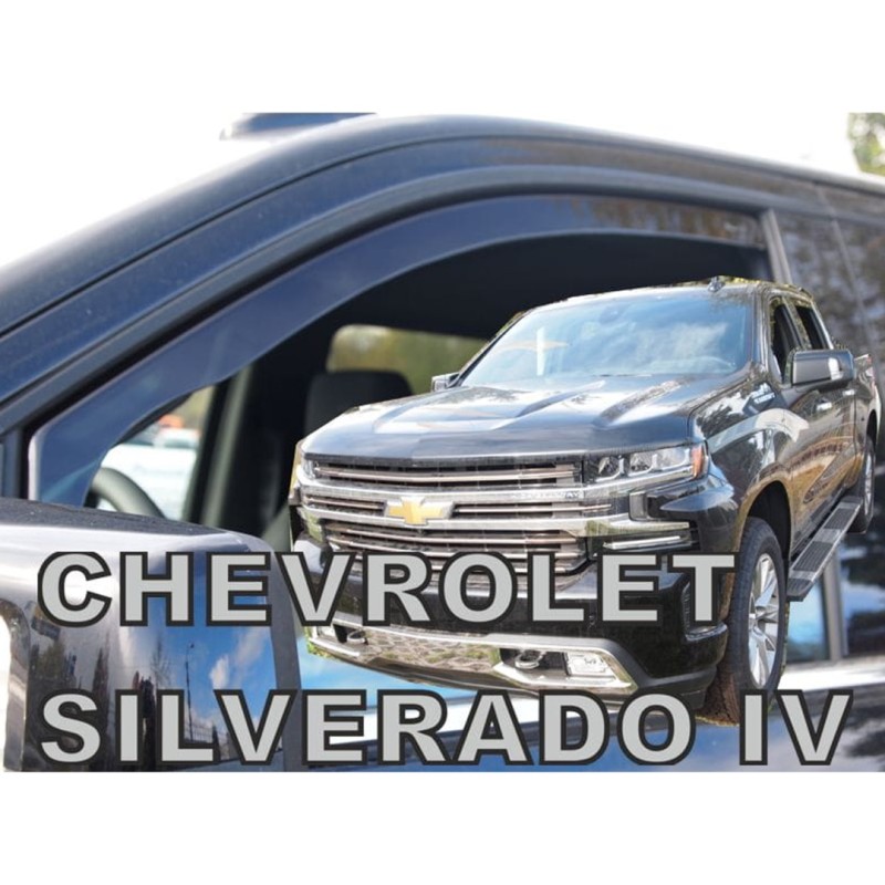 ΑΝΕΜΟΘΡΑΥΣΤΕΣ ΓΙΑ CHEVROLET SILVERADO 4D 2019-2021 ΖΕΥΓΑΡΙ ΑΠΟ ΕΥΚΑΜΠΤΟ ΦΙΜΕ ΠΛΑΣΤΙΚΟ HEKO - 2 ΤΕΜ. - Heko - ΑΝΕΜ.10550