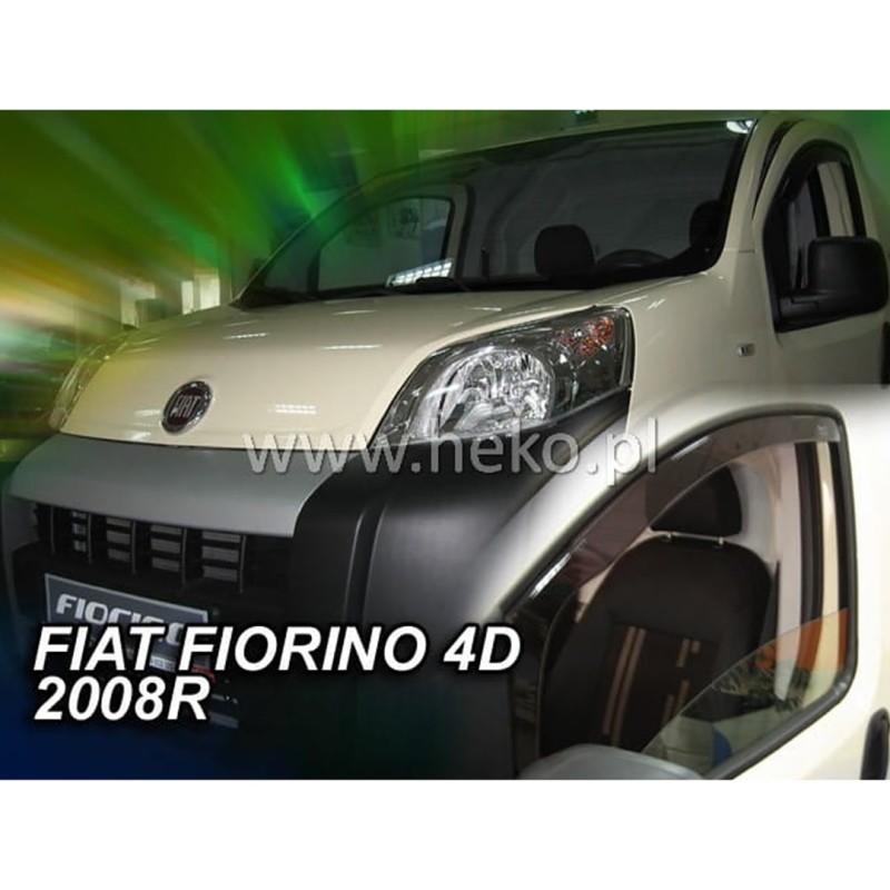 ΑΝΕΜΟΘΡΑΥΣΤΕΣ ΓΙΑ FIAT FIORINO / QUBO 4D/5D 2008-2020 / PEUGEOT BIPPER / CITROEN NEMO ΖΕΥΓΑΡΙ VAN ΑΠΟ ΕΥΚΑΜΠΤΟ ΦΙΜΕ ΠΛΑΣΤΙΚΟ HEKO - 2 ΤΕΜ. - Heko - ΑΝΕΜ.15160/VAN