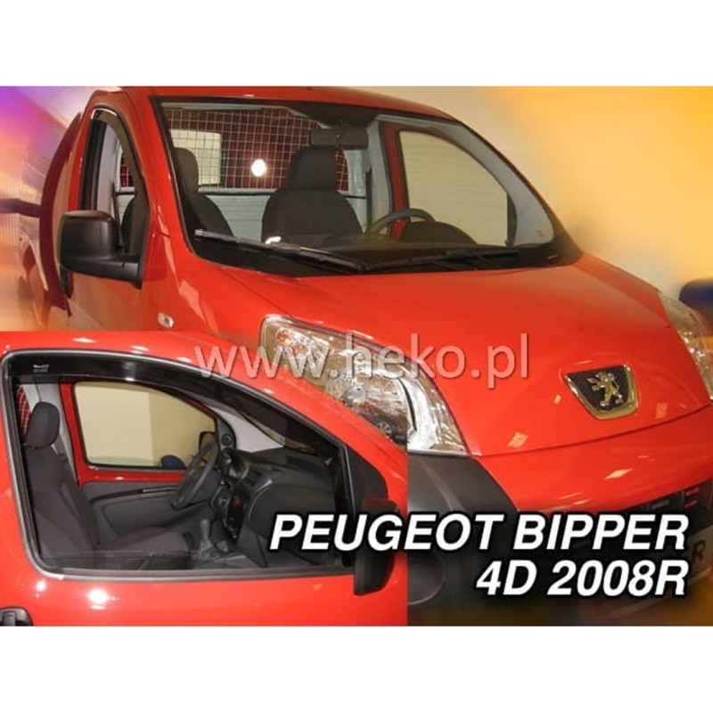 ΑΝΕΜΟΘΡΑΥΣΤΕΣ ΓΙΑ FIAT FIORINO / QUBO 4D/5D 2008-2020 / PEUGEOT BIPPER / CITROEN NEMO ΖΕΥΓΑΡΙ VAN ΑΠΟ ΕΥΚΑΜΠΤΟ ΦΙΜΕ ΠΛΑΣΤΙΚΟ HEKO - 2 ΤΕΜ. - Heko - ΑΝΕΜ.15160/VAN