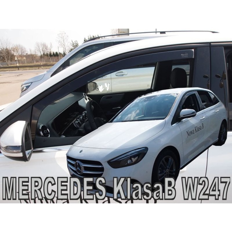 ΑΝΕΜΟΘΡΑΥΣΤΕΣ ΓΙΑ MERCEDES B-KLAS W247 5D 2019+ ΖΕΥΓΑΡΙ ΑΠΟ ΕΥΚΑΜΠΤΟ ΦΙΜΕ ΠΛΑΣΤΙΚΟ HEKO - 2 ΤΕΜ. - Heko - ΑΝΕΜ.23613