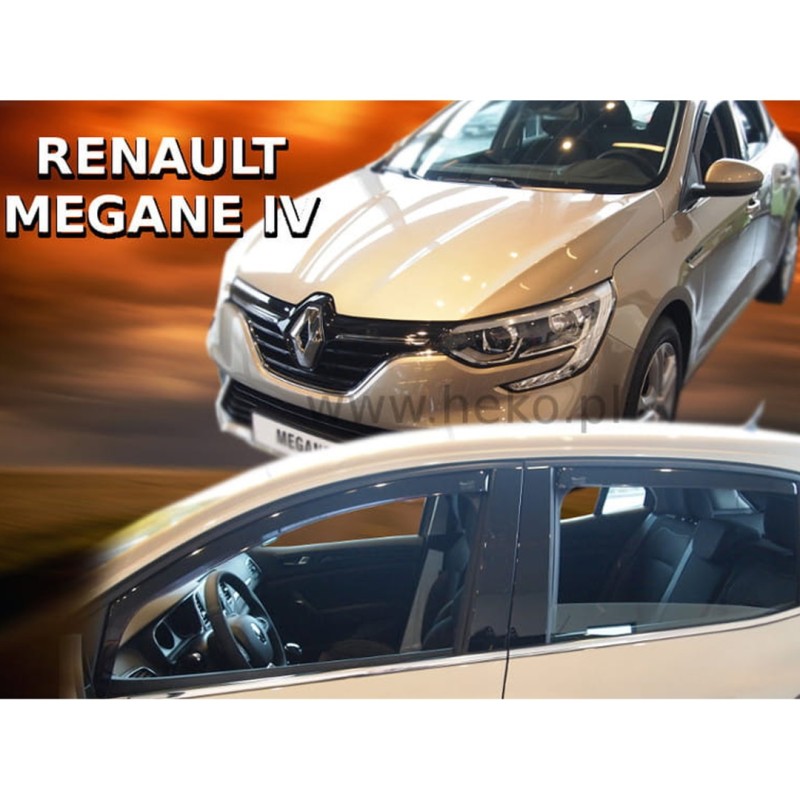 ΑΝΕΜΟΘΡΑΥΣΤΕΣ ΓΙΑ RENAULT MEGANE 5D 2016+ ΣΕΤ ΑΥΤΟΚΙΝΗΤΟΥ ΑΠΟ ΕΥΚΑΜΠΤΟ ΦΙΜΕ ΠΛΑΣΤΙΚΟ HEKO - 4 ΤΕΜ. - Heko - ΑΝΕΜ.SET27196