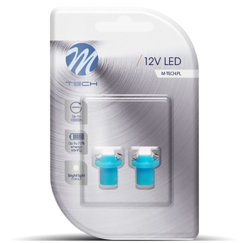 BAX 12V B8,5d 0,24W LED 1xSMD5050 ΜΠΛΕ BLISTER 2ΤΕΜ. M-TECH - M-Tech - LB092B/MT BAX 12V B8,5d 0,24W LED 1xSMD5050 ΜΠΛΕ BLISTER 2ΤΕΜ. M-TECH - M-Tech - LB092B/MT