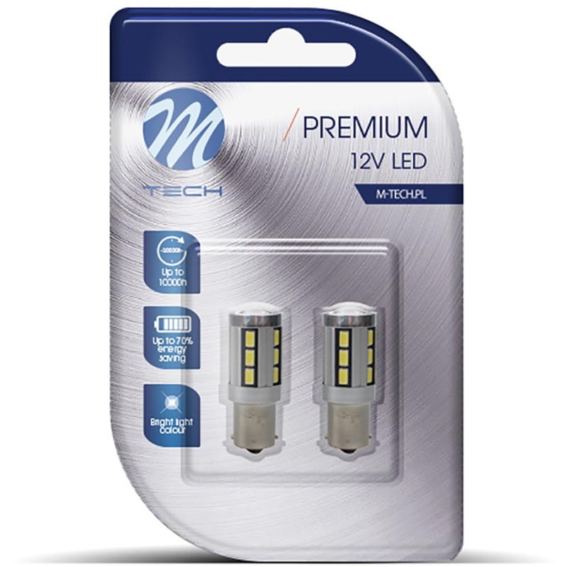 P21W 12V BA15s LED 18xSMD5730 PREMIUM ΛΕΥΚΟ (ΜΟΝΟΠΟΛΙΚΟ) BLISTER 2ΤΕΜ. M-TECH - M-Tech - LB355W/MT P21W 12V BA15s LED 18xSMD5730 PREMIUM ΛΕΥΚΟ (ΜΟΝΟΠΟΛΙΚΟ) BLISTER 2ΤΕΜ. M-TECH - M-Tech - LB355W/MT