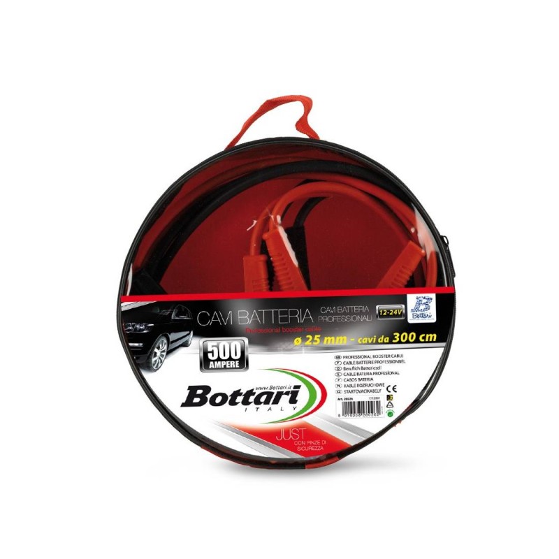ΚΑΛΩΔΙΑ ΦΟΡΤΙΣΗΣ 500Α (BAG) 500Ah 300cm BOTTARI - 1 Tεμ. - Bottari - ΒΟΤ28026 ΚΑΛΩΔΙΑ ΦΟΡΤΙΣΗΣ 500Α (BAG) 500Ah 300cm BOTTARI - 1 Tεμ. - Bottari - ΒΟΤ28026