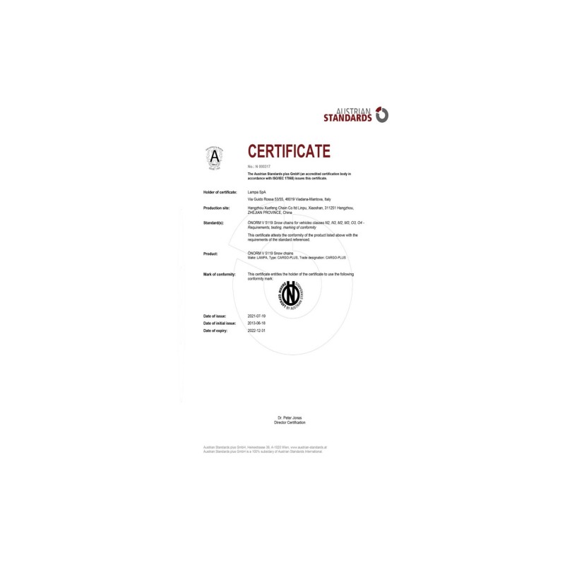 ΑΛΥΣΙΔΕΣ ΧΙΟΝΙΟΥ ΦΟΡΤΗΓΟΥ CARGO PLUS GR26 LAMPA - 2 ΤΕΜ. - Lampa - L1615.4 ΑΛΥΣΙΔΕΣ ΧΙΟΝΙΟΥ ΦΟΡΤΗΓΟΥ CARGO PLUS GR26 LAMPA - 2 ΤΕΜ. - Lampa - L1615.4