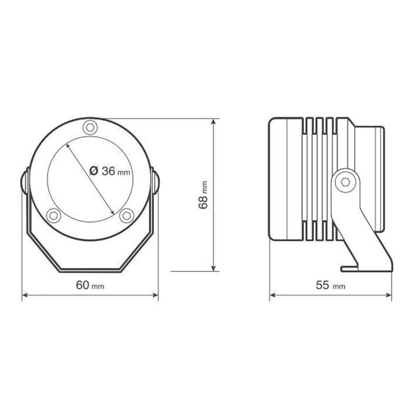 ΠΡΟΒΟΛΕΙΣ ΣΤΡΟΓΓΥΛΟΙ ΜΕ ΒΑΣΗ O-LUX 1LED SMD 6000K 1800LM 12V 18W ΚΑΡΦΙ 36Δχ68Υχ55Β mm ΜΑΥΡΑ 2 ΤΕΜ - Lampa - 9053.3-LM ΠΡΟΒΟΛΕΙΣ ΣΤΡΟΓΓΥΛΟΙ ΜΕ ΒΑΣΗ O-LUX 1LED SMD 6000K 1800LM 12V 18W ΚΑΡΦΙ 36Δχ68Υχ55Β mm ΜΑΥΡΑ 2 ΤΕΜ - Lampa - 9053.3-LM