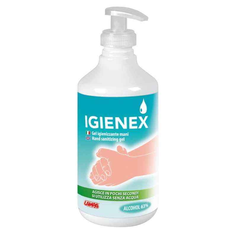 ΑΝΤΙΣΗΠΤΙΚΟ ΤΖΕΛ ΧΕΡΙΩΝ IGIENEX (63% ΑΛΚΟΟΛΗ) ΜΕ ΝΤΙΣΠΕΝΣΕΡ 500ml - Lampa - L3821.0 ΑΝΤΙΣΗΠΤΙΚΟ ΤΖΕΛ ΧΕΡΙΩΝ IGIENEX (63% ΑΛΚΟΟΛΗ) ΜΕ ΝΤΙΣΠΕΝΣΕΡ 500ml - Lampa - L3821.0