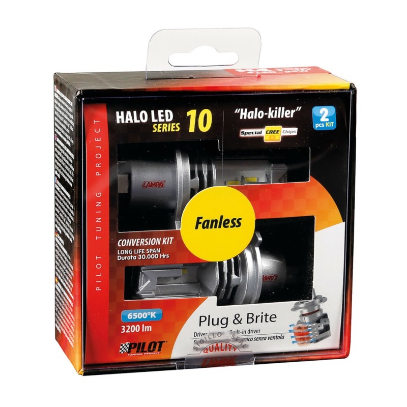 H4 HALO KILLER P43t 9-32V -20W - 6500K - 3200lm HALO LED KIT SERIES 10 (12 LED ZES CHIPS) - 2 ΤΕΜ. - Lampa - L5773.0 H4 HALO KILLER P43t 9-32V -20W - 6500K - 3200lm HALO LED KIT SERIES 10 (12 LED ZES CHIPS) - 2 ΤΕΜ. - Lampa - L5773.0