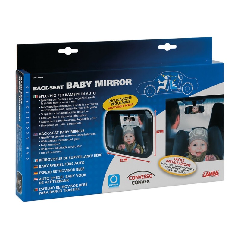 ΚΑΘΡΕΠΤΗΣ ΓΙΑ ΠΡΟΣΚΕΦΑΛΟ ΚΑΘΙΣΜΑΤΟΣ BACK-SEAT BABY MIRROR ΚΥΡΤΟΣ 290x190mm - Lampa - L6557.4 ΚΑΘΡΕΠΤΗΣ ΓΙΑ ΠΡΟΣΚΕΦΑΛΟ ΚΑΘΙΣΜΑΤΟΣ BACK-SEAT BABY MIRROR ΚΥΡΤΟΣ 290x190mm - Lampa - L6557.4