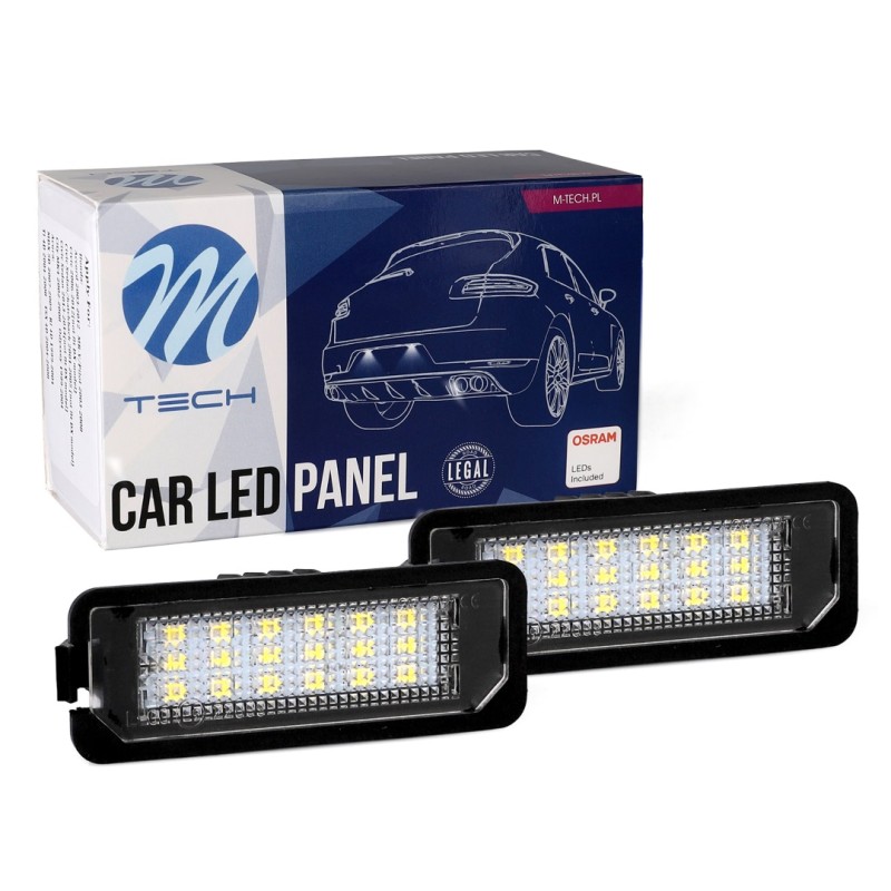 ΦΩΤΑ ΠΙΝΑΚΙΔΑΣ LED VW / SEAT / PORSCHE MTECH - 2 ΤΜΧ. - M-Tech - CLP103/MT ΦΩΤΑ ΠΙΝΑΚΙΔΑΣ LED VW / SEAT / PORSCHE MTECH - 2 ΤΜΧ. - M-Tech - CLP103/MT