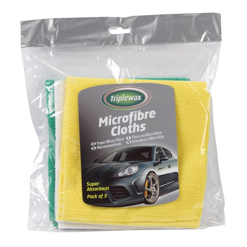 ΠΑΝΙΑ ΚΑΘΑΡΙΣΜΟΥ ΜΕ ΜΙΚΡΟΪΝΕΣ (MICROFIBRE) 34x33cm (ΚΙΤΡΙΝΟ/ΠΡΑΣΙΝΟ/ΛΕΥΚΟ) 3 ΤΕΜ. CARPLAN TRIPLEWAX MICROFIBRE CLOTHS - CarPlan - CP-CTA024 ΠΑΝΙΑ ΚΑΘΑΡΙΣΜΟΥ ΜΕ ΜΙΚΡΟΪΝΕΣ (MICROFIBRE) 34x33cm (ΚΙΤΡΙΝΟ/ΠΡΑΣΙΝΟ/ΛΕΥΚΟ) 3 ΤΕΜ. CARPLAN TRIPLEWAX MICROFIBRE CLOTHS - CarPlan - CP-CTA024