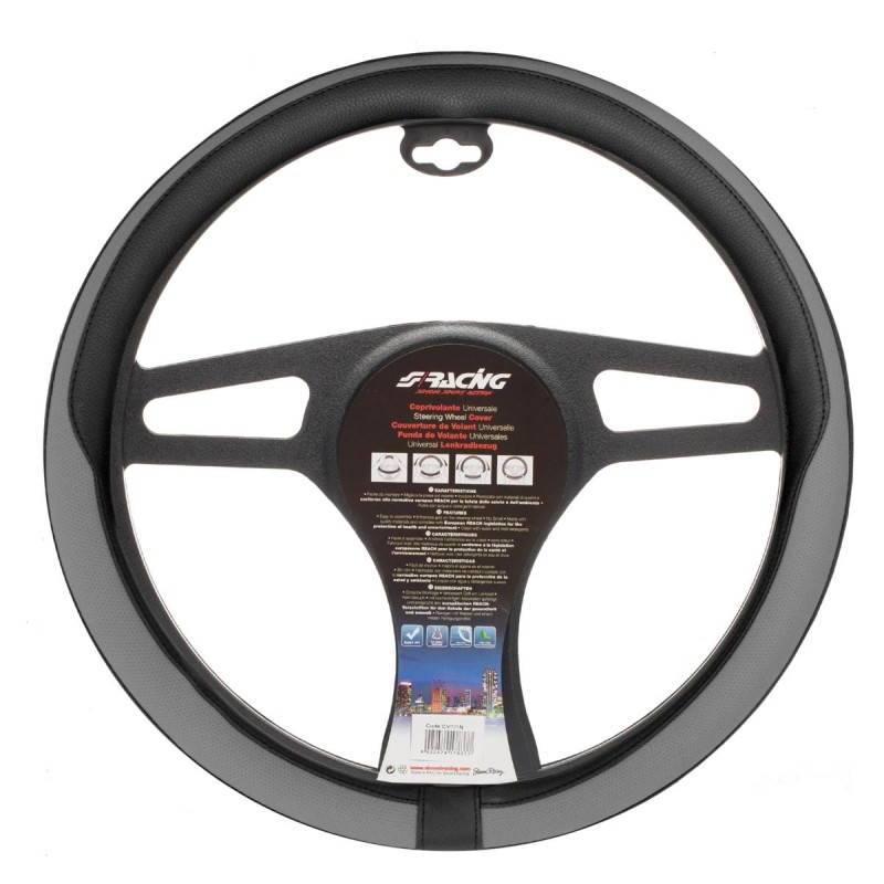 ΚΑΛΥΜΜΑ ΤΙΜΟΝΙΟΥ TIDY ΜΑΥΡΟ/ΓΚΡΙ 37-39cm - Simoni Racing - SRCVT/43GR