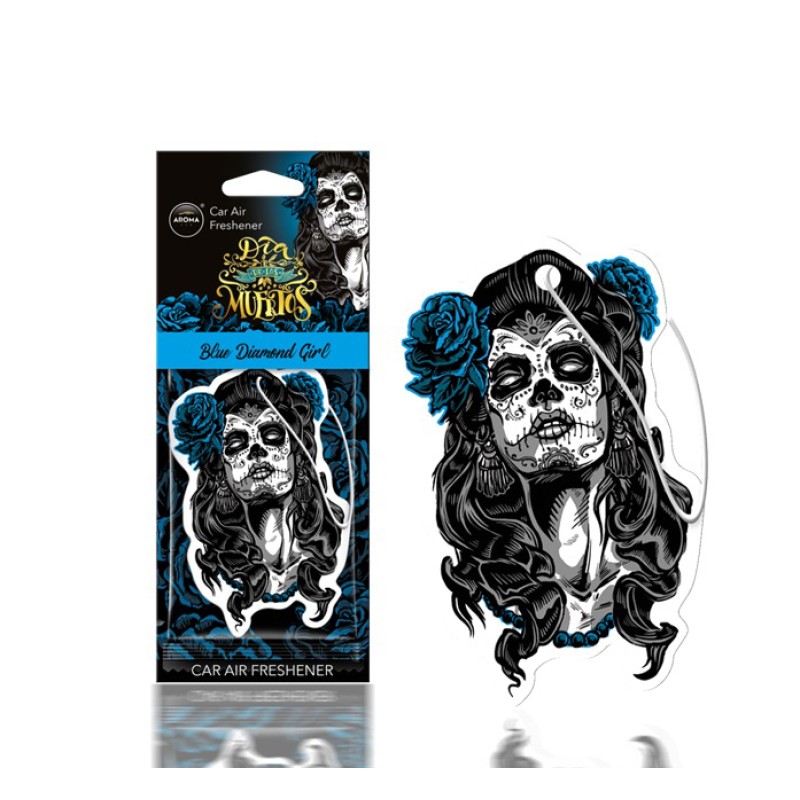 ΑΡΩΜΑΤΙΚΟ ΚΡΕΜΑΣΤΟ AROMA CAR MUERTOS BLUE DIAMONT GIRL ΑMiO - 1 TEM. - Amio - A10820/AM ΑΡΩΜΑΤΙΚΟ ΚΡΕΜΑΣΤΟ AROMA CAR MUERTOS BLUE DIAMONT GIRL ΑMiO - 1 TEM. - Amio - A10820/AM