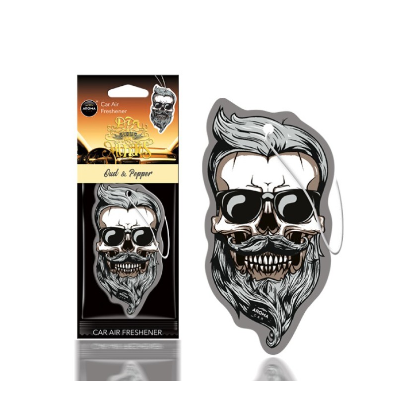 ΑΡΩΜΑΤΙΚΟ ΚΡΕΜΑΣΤΟ AROMA CAR MUERTOS OUD & PEPPER SKULL ΑMiO - 1 TEM. - Amio - A83120/AM ΑΡΩΜΑΤΙΚΟ ΚΡΕΜΑΣΤΟ AROMA CAR MUERTOS OUD & PEPPER SKULL ΑMiO - 1 TEM. - Amio - A83120/AM