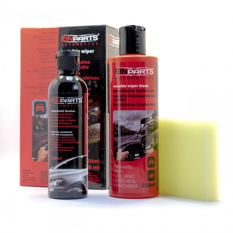 ΥΓΡΟ ΑΠΩΘΗΤΙΚΟ ΒΡΟΧΗΣ ΕΠΑΓΓΕΛΜΑΤΙΚΟ 250ML + ΣΥΜΠΥΚΝΩΜΕΝΟ ΚΑΘΑΡΙΣΤΙΚΟ ΠΑΡΜΠΡΙΖ INVISIBLE WIPER EINPARTS - 1 σετ. - Einparts - EPDIYIWP/EIN ΥΓΡΟ ΑΠΩΘΗΤΙΚΟ ΒΡΟΧΗΣ ΕΠΑΓΓΕΛΜΑΤΙΚΟ 250ML + ΣΥΜΠΥΚΝΩΜΕΝΟ ΚΑΘΑΡΙΣΤΙΚΟ ΠΑΡΜΠΡΙΖ INVISIBLE WIPER EINPARTS - 1 σετ. - Einparts - EPDIYIWP/EIN
