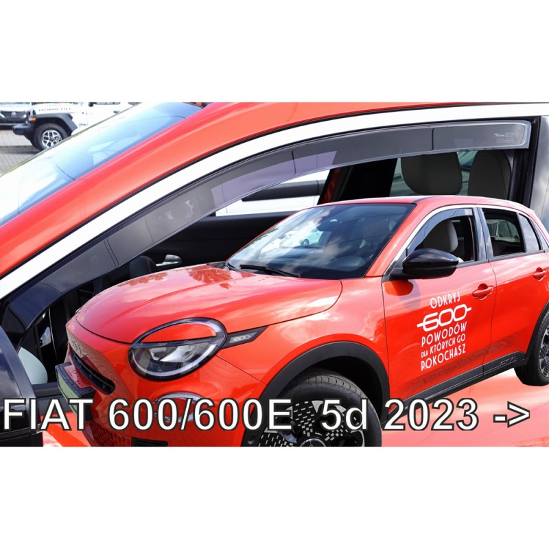 ΑΝΕΜΟΘΡΑΥΣΤΕΣ ΓΙΑ FIAT 600/600E 5D 2023+ ΣΕΤ ΑΥΤΟΚΙΝΗΤΟΥ ΑΠΟ ΕΥΚΑΜΠΤΟ ΦΙΜΕ ΠΛΑΣΤΙΚΟ HEKO - 4 ΤΕΜ. - Heko - ΑΝΕΜ.SET15183