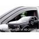 ΑΝΕΜΟΘΡΑΥΣΤΕΣ ΓΙΑ FORD RANGER 4D 2022+ /RAPTOR 2022+  ΖΕΥΓΑΡΙ ΑΠΟ ΕΥΚΑΜΠΤΟ ΦΙΜΕ ΠΛΑΣΤΙΚΟ HEKO - 2 ΤΕΜ. - Heko - ΑΝΕΜ.15346