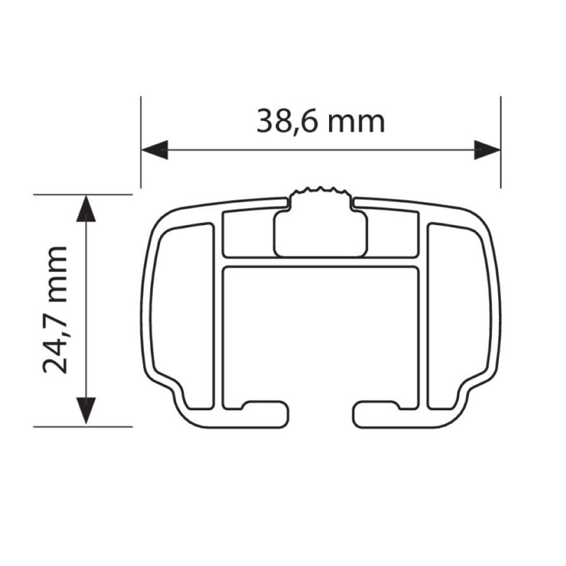 Ολοκληρωμένο σετ (Μπάρες-Πόδια) Nowa M (120 cm) - Nordrive - N15065
