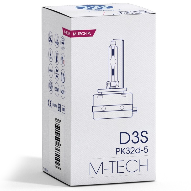 D3S 4.300k 35W PK32d-5 12/24V ΑΝΤΑΛΛΑΚΤΙΚΗ ΛΑΜΠΑ BASIC 1ΤΕΜ. - M-Tech - HID.ZHCD3S43/MT