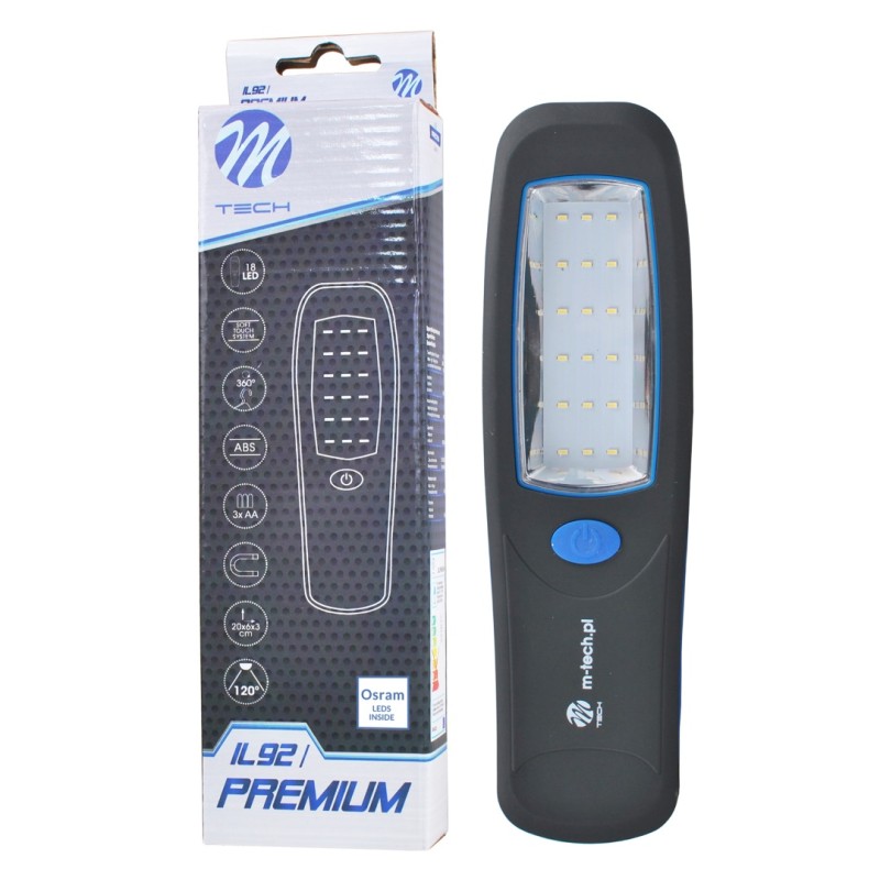 ΦΑΚΟΣ ΕΡΓΑΣΙΑΣ OSRAM 18LED 360lm (ΜΕ ΜΠΑΤΑΡΙΕΣ 3xAA) 200x60x30mm M-TECH - M-Tech - IL92/MT ΦΑΚΟΣ ΕΡΓΑΣΙΑΣ OSRAM 18LED 360lm (ΜΕ ΜΠΑΤΑΡΙΕΣ 3xAA) 200x60x30mm M-TECH - M-Tech - IL92/MT