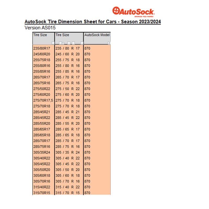 ΑΝΤΙΟΛΙΣΘΗΤΙΚΟ ΠΑΝΙ ΧΙΟΝΙΟΥ AUTOSOCK 870 HIGH PERFORMANCE EDITION - 2 ΤΕΜ. - Autosock - L.AS870 ΑΝΤΙΟΛΙΣΘΗΤΙΚΟ ΠΑΝΙ ΧΙΟΝΙΟΥ AUTOSOCK 870 HIGH PERFORMANCE EDITION - 2 ΤΕΜ. - Autosock - L.AS870
