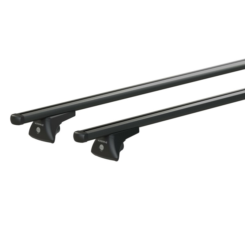 ΜΠΑΡΕΣ ΟΡΟΦΗΣ HELIO BLACK (M) 120cm ΑΛΟΥΜΙΝΙΟΥ ΜΑΥΡΗ ΜΕ ΚΛΕΙΔΑΡΙΕΣ (FLUSH RAILING)  NORDRIVE - 2 TEM. - Nordrive - N15060