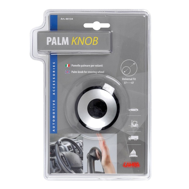 ΤΕΜΠΕΛΗΣ ΤΙΜΟΝΙΟΥ PALM-KNOB ΜΑΥΡΟΣ/ΑΣΗΜΙ 37/47mm - Lampa - L0013.4 ΤΕΜΠΕΛΗΣ ΤΙΜΟΝΙΟΥ PALM-KNOB ΜΑΥΡΟΣ/ΑΣΗΜΙ 37/47mm - Lampa - L0013.4