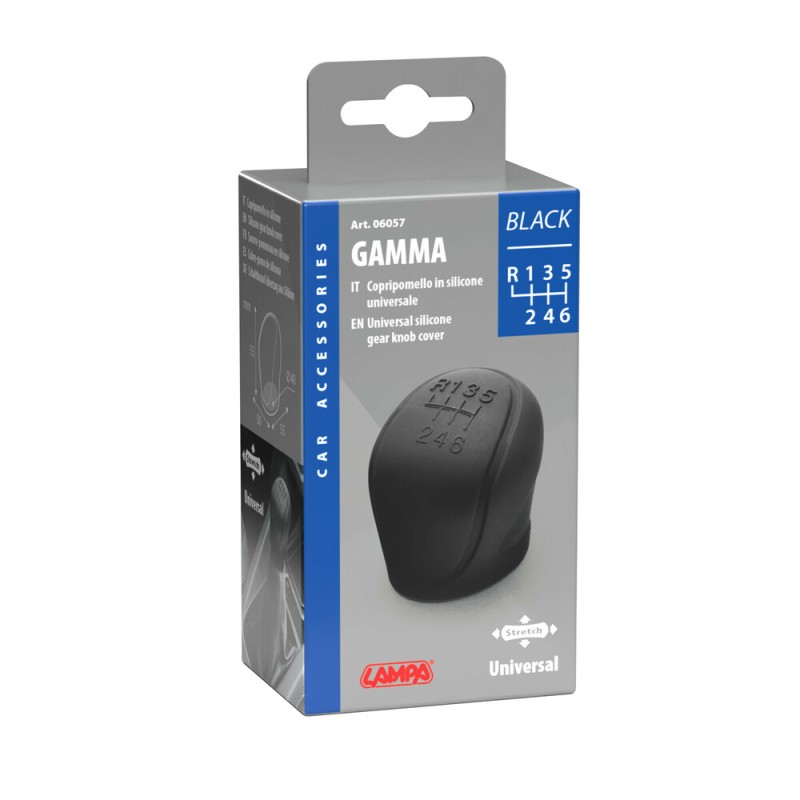 ΚΑΛΥΜΜΑ ΓΙΑ ΠΟΜΟΛΟ ΤΑΧΥΤΗΤΩΝ GAMMA BLACK ΣΙΛΙΚΟΝΗΣ UNIVERSAL ΜΑΥΡΟ ΜΕ 6 ΤΑΧΥΤΗΤΕΣ​ LAMPA - 1 ΤΕΜ. - Lampa - L0605.7