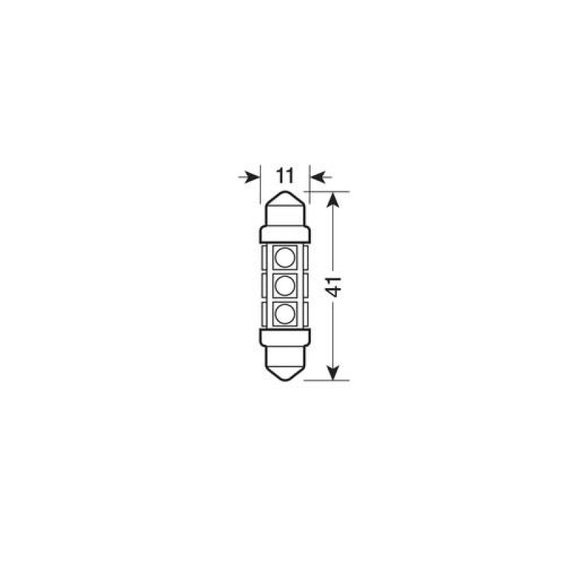 Λαμπάκια Πλαφονιέρας  24-30V SV8,5-8 10x41mm 216lm HYPER-LED (Διπλής Πολικότητας) Σακουλάκι 20τεμ - Lampa - L9826.0