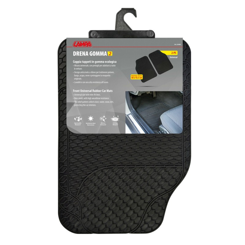 ΠΑΤΑΚΙΑ ΛΑΣΤΙΧΟ DRENA GOMMA 2 UNIVERSAL ΜΑΥΡΑ 43,5x66cm LAMPA - 2 ΤΕΜ - Lampa - L2648.0 ΠΑΤΑΚΙΑ ΛΑΣΤΙΧΟ DRENA GOMMA 2 UNIVERSAL ΜΑΥΡΑ 43,5x66cm LAMPA - 2 ΤΕΜ - Lampa - L2648.0