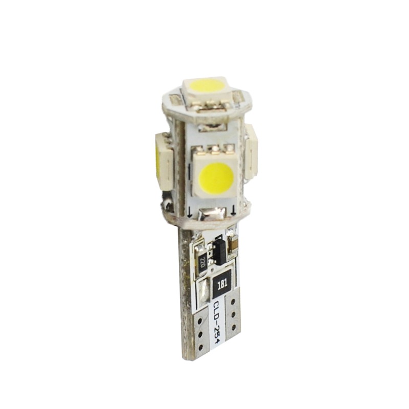 T10 W5W 12V W2,1x9,5d LED 5xSMD5050 ΛΕΥΚΟ (ΚΑΡΦΩΤΟ CAN-BUS) 1ΤΕΜ. M-TECH - M-Tech - L321W/MT T10 W5W 12V W2,1x9,5d LED 5xSMD5050 ΛΕΥΚΟ (ΚΑΡΦΩΤΟ CAN-BUS) 1ΤΕΜ. M-TECH - M-Tech - L321W/MT