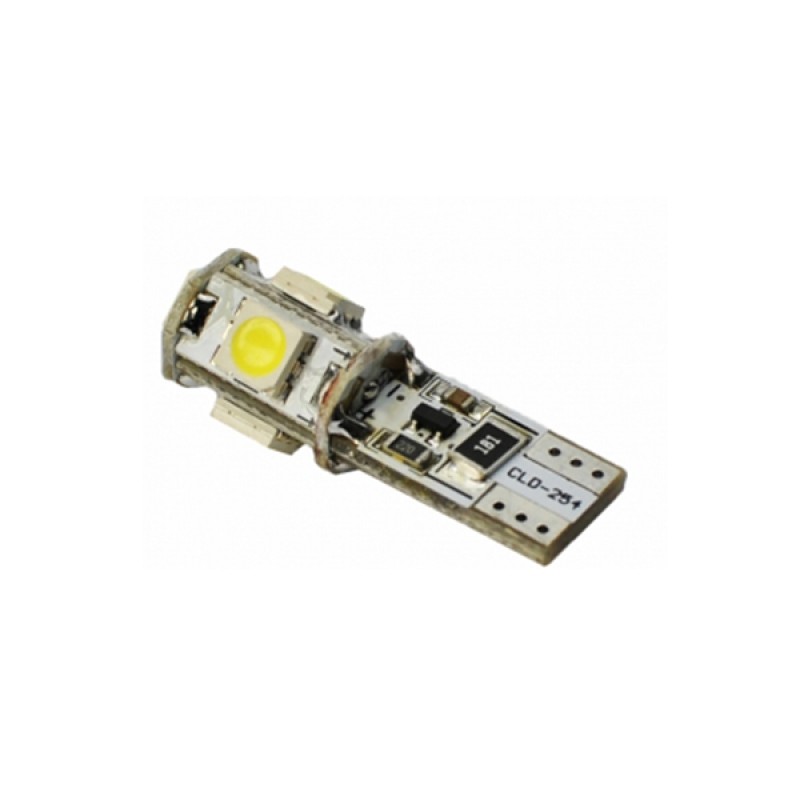 Λάμπα W5W 5xSMD 5050 με CAN-BUS 12V Λευκή 2τεμ. - M-Tech - LB321W/MT Λάμπα W5W 5xSMD 5050 με CAN-BUS 12V Λευκή 2τεμ. - M-Tech - LB321W/MT