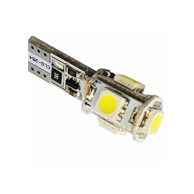 Λάμπα W5W 5xSMD 5050 με CAN-BUS 12V Λευκή 2τεμ. - M-Tech - LB321W/MT Λάμπα W5W 5xSMD 5050 με CAN-BUS 12V Λευκή 2τεμ. - M-Tech - LB321W/MT