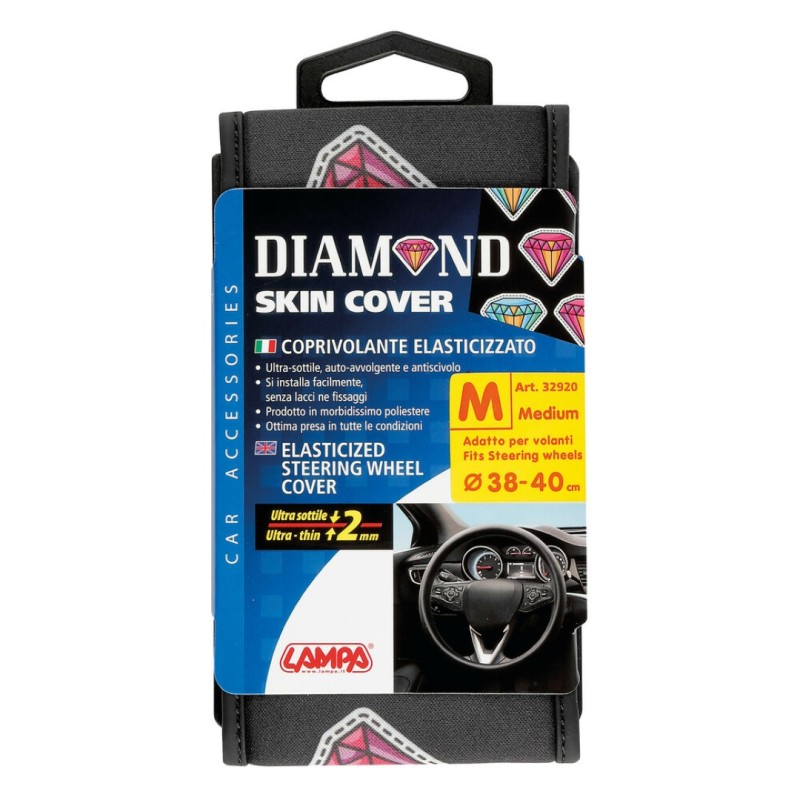 ΚΑΛΥΜΜΑ ΤΙΜΟΝΙΟΥ SKIN-COVER DIAMOND (ΔΙΑΜΑΝΤΙΑ) 38/40cm (M) ΜΑΥΡΟ ΕΛΑΣΤΙΚΟ ΠΟΛΥΕΣΤΕΡΙΚΟ 2mm ΠΑΧΟΣ - Lampa - L3292.0 ΚΑΛΥΜΜΑ ΤΙΜΟΝΙΟΥ SKIN-COVER DIAMOND (ΔΙΑΜΑΝΤΙΑ) 38/40cm (M) ΜΑΥΡΟ ΕΛΑΣΤΙΚΟ ΠΟΛΥΕΣΤΕΡΙΚΟ 2mm ΠΑΧΟΣ - Lampa - L3292.0