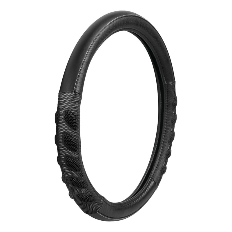 ΚΑΛΥΜΜΑ ΤΙΜΟΝΙΟΥ SPA (M) 37/39cm ΔΕΡΜΑΤΙΝΗ ΜΑΥΡΟ/ΓΚΡΙ ΑΟΣΜΟ ECO-FRIENDLY - Lampa - L3293.9
