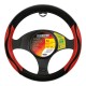 ΚΑΛΥΜΜΑ ΤΙΜΟΝΙΟΥ SILVERSTONE (M) 37/39 cm CARBON /ΜΑΥΡO-ΚΟΚΚΙΝΟ ΔΕΡΜΑΤΙΝΗ ΑΟΣΜΟ ECO-FRIENDLY - Lampa - L3294.6
