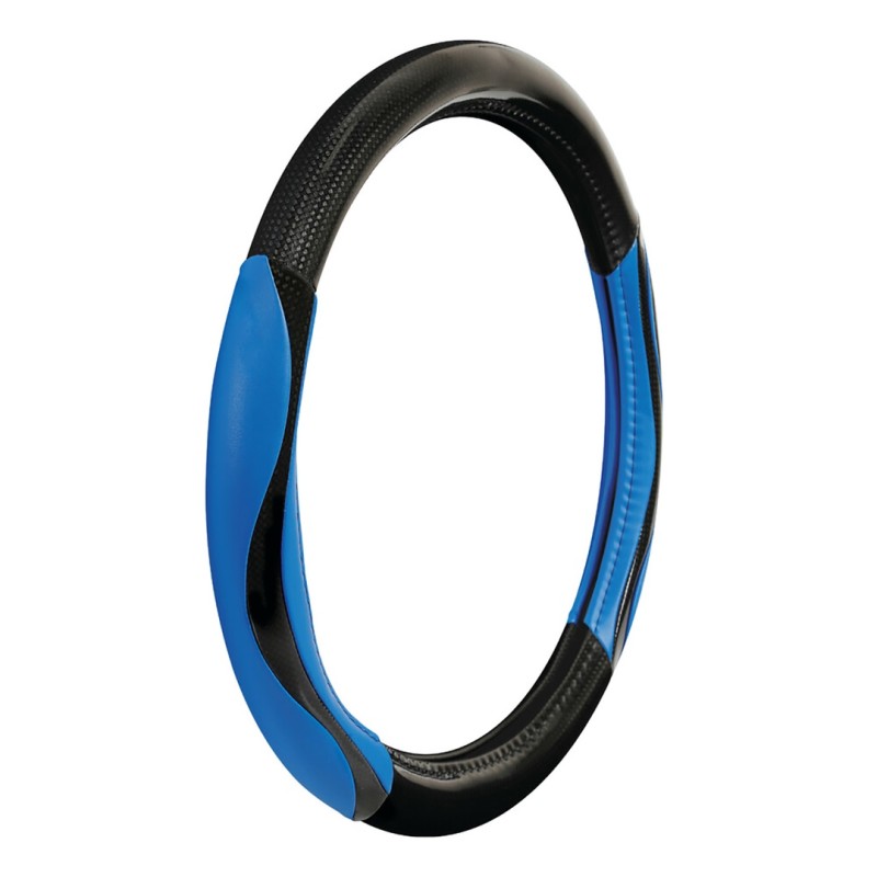 ΚΑΛΥΜΜΑ ΤΙΜΟΝΙΟΥ SILVERSTONE (M) 37/39 cm CARBON /ΜΑΥΡO-ΜΠΛΕ ΔΕΡΜΑΤΙΝΗ ΑΟΣΜΟ ECO-FRIENDLY - Lampa - L3294.7