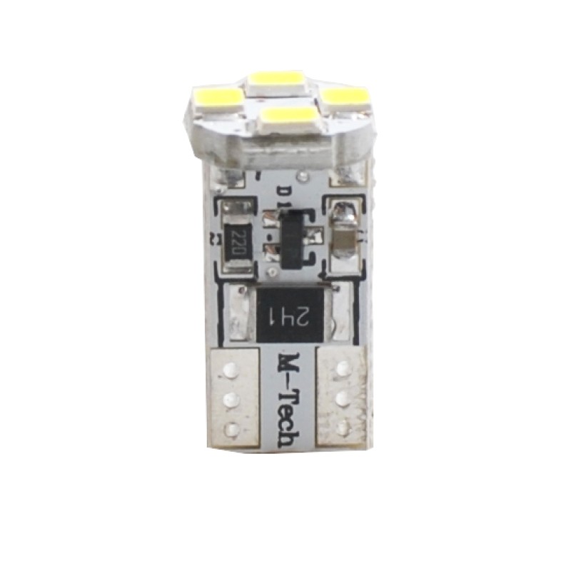 T10 W5W 12V W2,1x9,5d LED 4xSMD3528 ΛΕΥΚΟ (ΚΑΡΦΩΤΟ CAN-BUS) 1ΤΕΜ. M-TECH - M-Tech - L329W/MT T10 W5W 12V W2,1x9,5d LED 4xSMD3528 ΛΕΥΚΟ (ΚΑΡΦΩΤΟ CAN-BUS) 1ΤΕΜ. M-TECH - M-Tech - L329W/MT