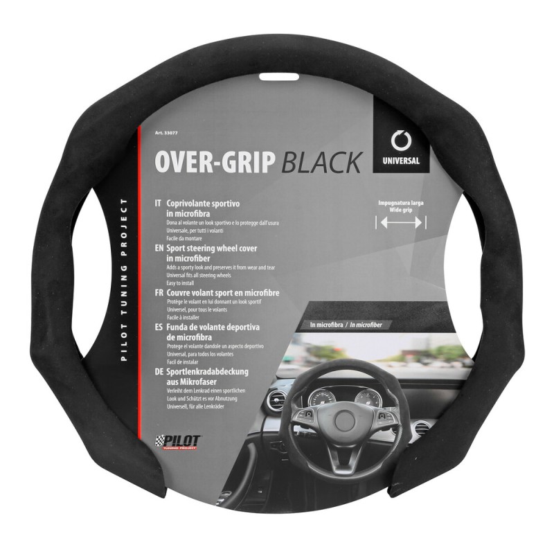 ΗΜΙ-ΚΑΛΥΜΜΑ ΤΙΜΟΝΙΟΥ MICROFIBRE ΜΑΥΡΟ ΧΡΩΜΑ OVER GRIP LAMPA - 1 τεμ. - Lampa - L3307.7
