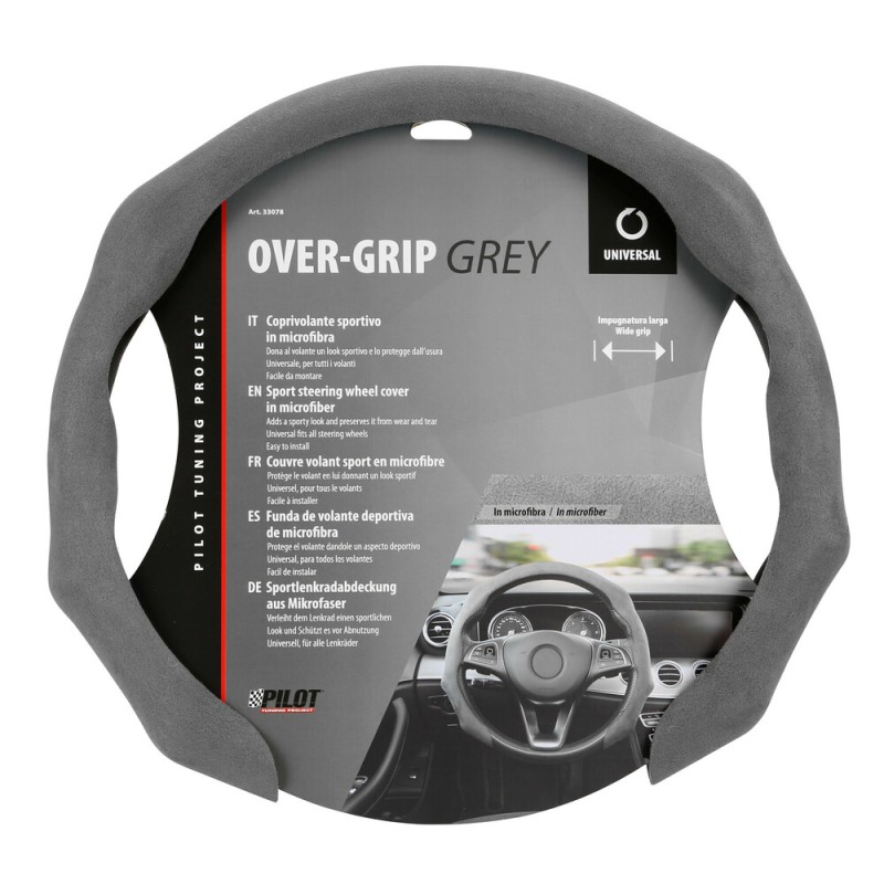 ΗΜΙ-ΚΑΛΥΜΜΑ ΤΙΜΟΝΙΟΥ MICROFIBRE ΓΚΡΙ ΧΡΩΜΑ OVER GRIP LAMPA - 1 τεμ. - Lampa - L3307.8