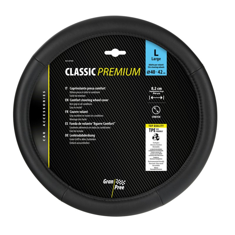 ΚΑΛΥΜΜΑ ΤΙΜΟΝΙΟΥ 40-42CM ΔΕΡΜΑ SKEENTEX ΜΑΥΡΟ CLASSIC PREMIUM GRAN PREE LAMPA - 1 ΤΕΜ. - Lampa - L3315.6 ΚΑΛΥΜΜΑ ΤΙΜΟΝΙΟΥ 40-42CM ΔΕΡΜΑ SKEENTEX ΜΑΥΡΟ CLASSIC PREMIUM GRAN PREE LAMPA - 1 ΤΕΜ. - Lampa - L3315.6
