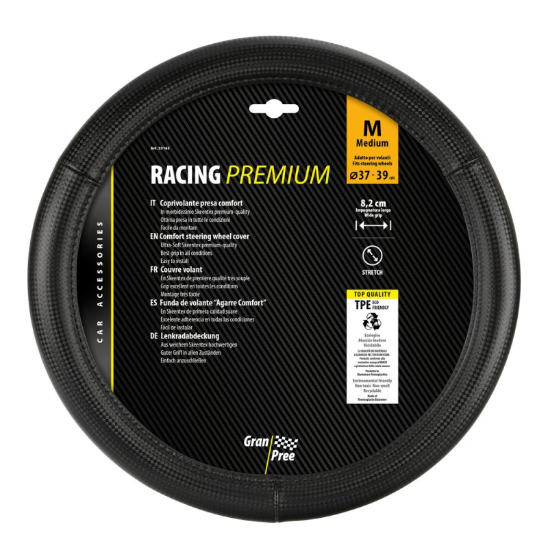 ΚΑΛΥΜΜΑ ΤΙΜΟΝΙΟΥ RACING PREMIUM BLACK (Μ) 37/39cm ΣΥΝΘΕΤΙΚΟ ΔΕΡΜΑ SKEENTEX ΜΑΥΡΟ/CARBON LOOK LAMPA - 1 ΤΕΜ. - Lampa - L3316.3 ΚΑΛΥΜΜΑ ΤΙΜΟΝΙΟΥ RACING PREMIUM BLACK (Μ) 37/39cm ΣΥΝΘΕΤΙΚΟ ΔΕΡΜΑ SKEENTEX ΜΑΥΡΟ/CARBON LOOK LAMPA - 1 ΤΕΜ. - Lampa - L3316.3
