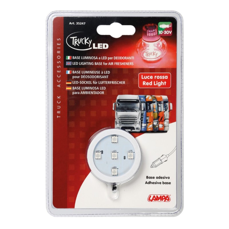 ΒΑΣΗ ΦΩΤΙΖΟΜΕΝΗ ΑΡΩΜΑΤΙΚΟΥ TRUCKY 12/24V - ΚΟΚΚΙΝΟ (ΦΙΣ ΑΝΑΠΤΗΡΑ/ΚΑΛΩΔΙΟ 150 cm) - Lampa - L3524.7 ΒΑΣΗ ΦΩΤΙΖΟΜΕΝΗ ΑΡΩΜΑΤΙΚΟΥ TRUCKY 12/24V - ΚΟΚΚΙΝΟ (ΦΙΣ ΑΝΑΠΤΗΡΑ/ΚΑΛΩΔΙΟ 150 cm) - Lampa - L3524.7