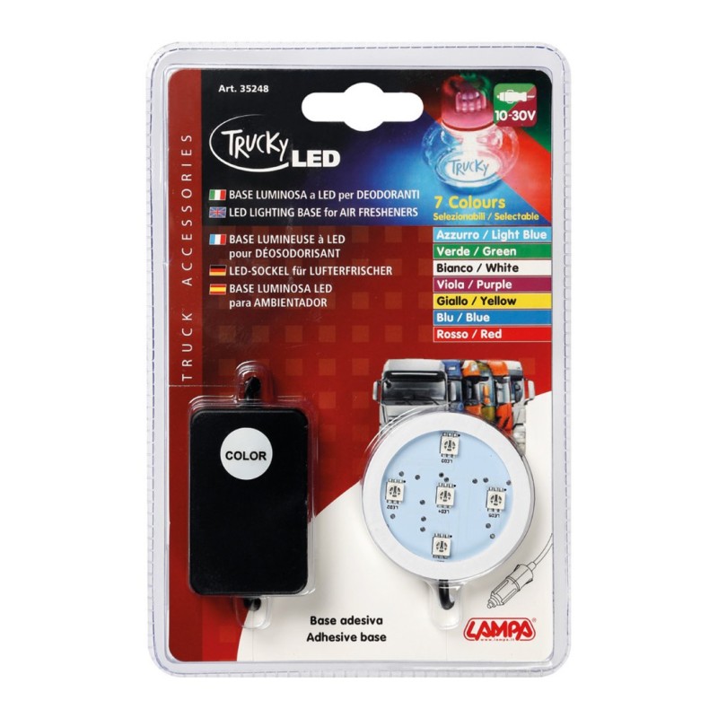 ΒΑΣΗ ΦΩΤΙΖΟΜΕΝΗ ΑΡΩΜΑΤΙΚΟΥ TRUCKY 12/24V - 7 ΧΡΩΜΑΤΑ (ΦΙΣ ΑΝΑΠΤΗΡΑ/ΚΑΛΩΔΙΟ 150 cm) - Lampa - L3524.8 ΒΑΣΗ ΦΩΤΙΖΟΜΕΝΗ ΑΡΩΜΑΤΙΚΟΥ TRUCKY 12/24V - 7 ΧΡΩΜΑΤΑ (ΦΙΣ ΑΝΑΠΤΗΡΑ/ΚΑΛΩΔΙΟ 150 cm) - Lampa - L3524.8